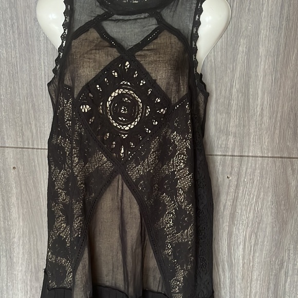 Free People Angel Lace Black Dress - Picture 4 of 15
